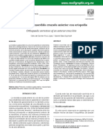 Corrección de Mordida Cruzada Anterior Con Ortopedia: Orthopaedic Correction of An Anterior Cross-Bite