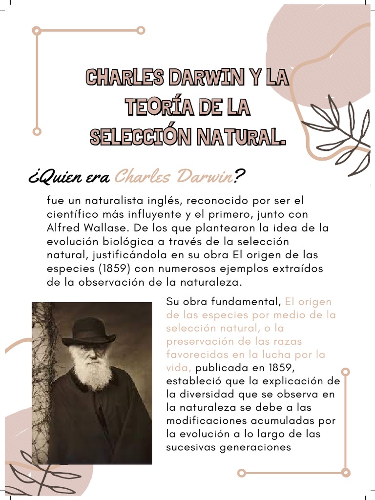 Darwin y la Selección Natural | PDF | Seleccion natural | Evolución