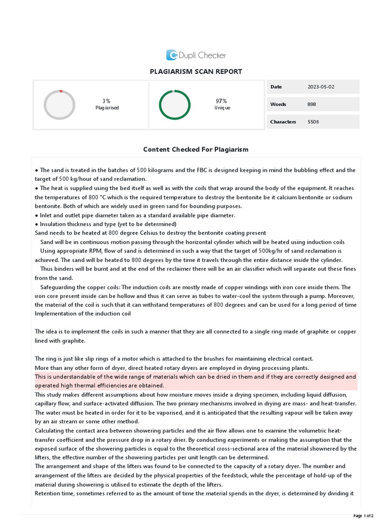 Duplichecker plagiarism report pdf pdf heat transfer heat