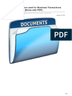 Documents That Are Used For Business Transactions and Their Format