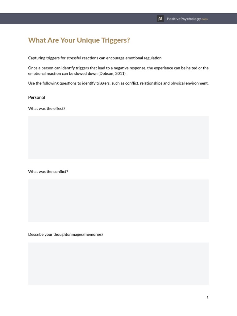 Identifying Emotional Triggers | PDF