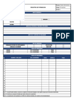 FR-HUM-005 Registro de Formacion