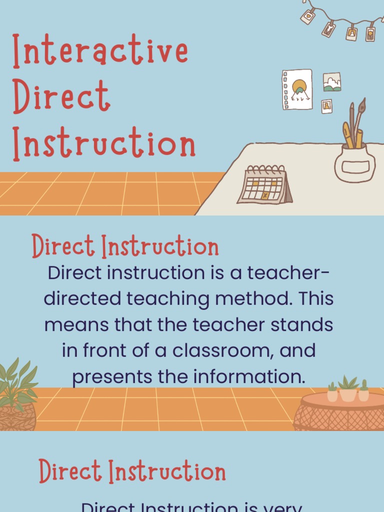 Direct Interactive Instruction Explained | PDF