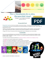 Propuesta Didactica para Trabajar Las Emociones en Niños Con Dicapacidad Visual