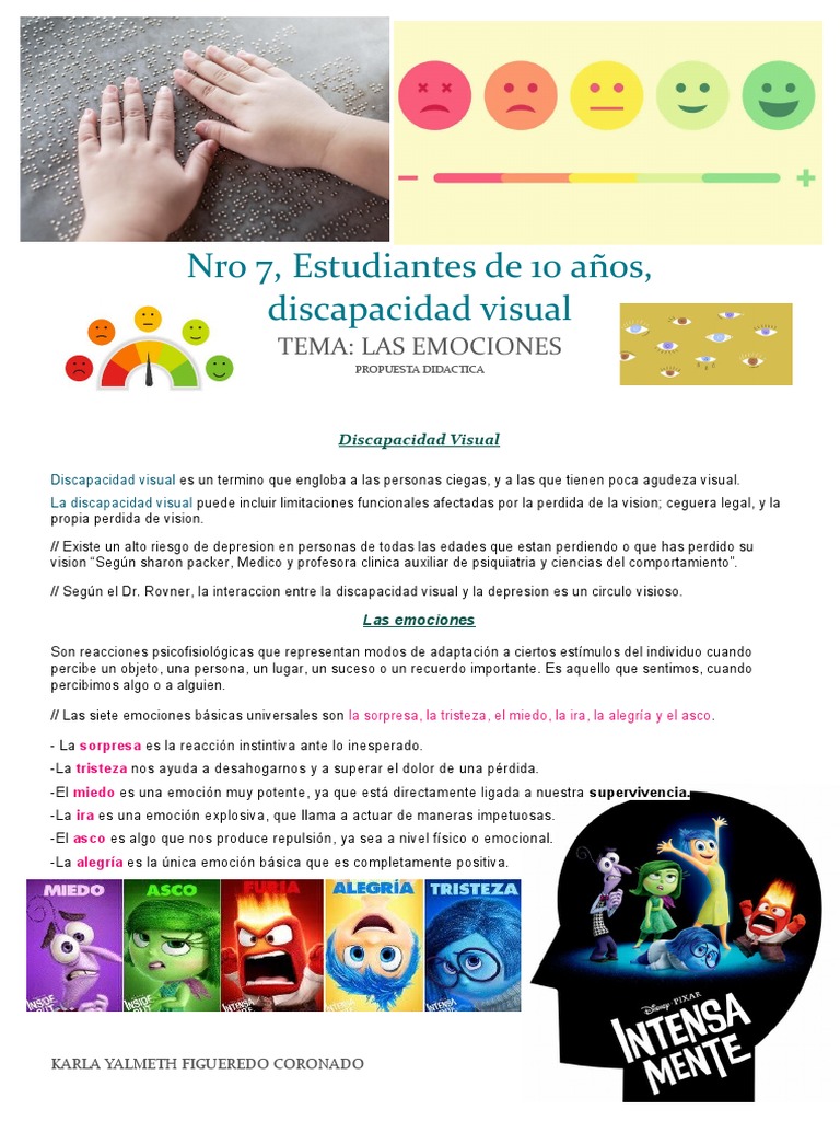 Actividades Emocionales para Niños | PDF | Las emociones | Ciencia ...