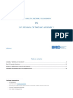 29TH ASSEMBLY - Imo Multilingual Glossary On 29Th Session of The Imo Assembly (Secretariat)
