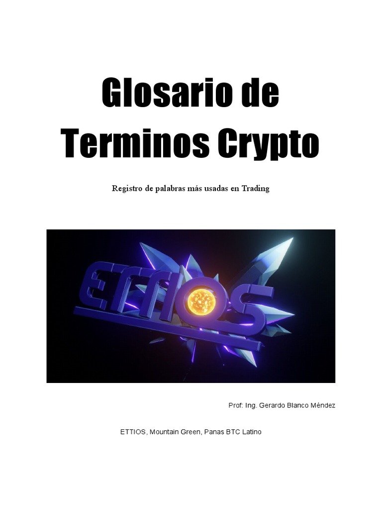 Glosario Básico de Cripto Trading | PDF | Criptomoneda | Bitcoin