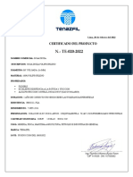 Certificado de Soga de 5-8 Polipropileno Nacional