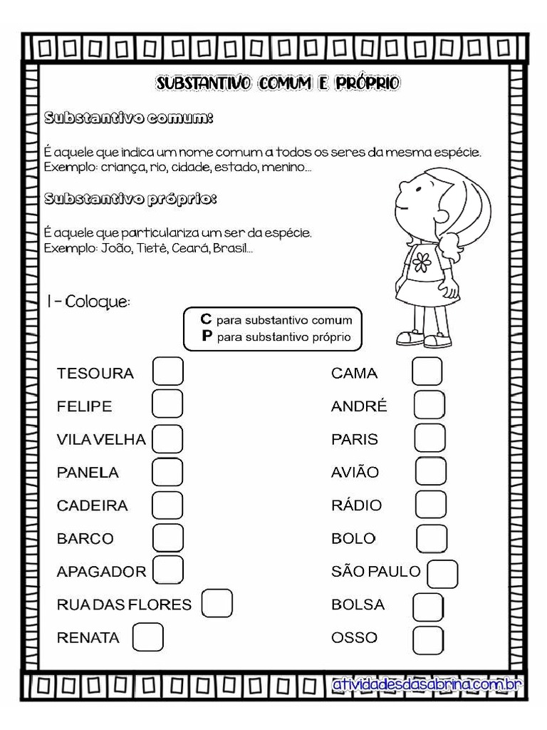 Substantivo Comum e Proprio | PDF