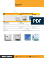 Terma Analogni Termostat - G62027 - Tehnički List