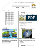 Diagnostica CIENCIAS - 6° Ano - E.F