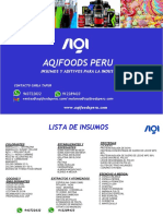 Catalogo Insumos y Aditivos - Aqifoods Peru