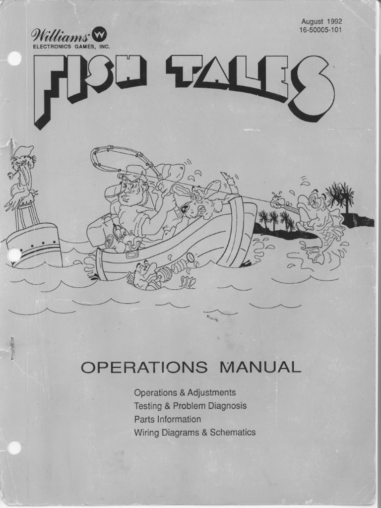Williams 1992 Fish Tales English Manual PDF
