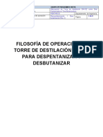Filosofía de Operacion Del Torre de Destilación Da-102