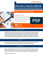 Flyer Curso Calculo Editorial C A PDF