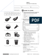 Vocabulary Standard Unit4 Without Answers