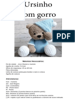 Ursinho Dorminhoco Amigurumin