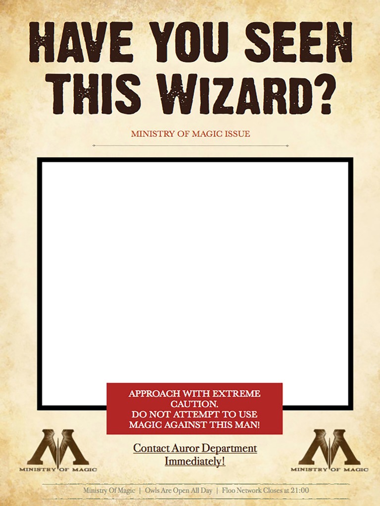 Harry Potter Photobooth Free Printable Have You Seen This Wizard 01 PDF