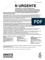 Acción Urgente Amenazas y Desplazamiento Contra Indígenas 11 de Junio de 2018 PDF