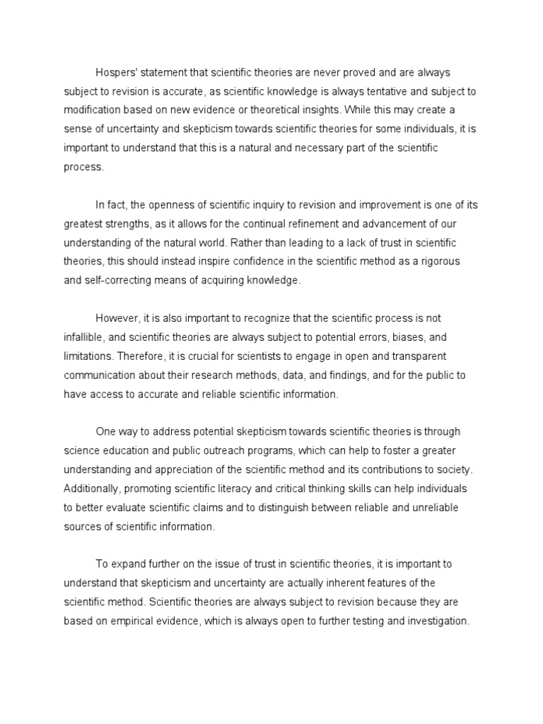 John Hospers PDF Scientific Method Science