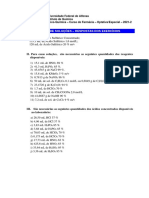 2 Lista de Exercícios - Soluções - Respostas