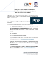 Alteração do edital do estágio forense da PGM-NI