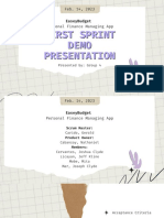 First Sprint Demo Presentation - Group 4 (Default)
