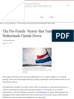 The Pro-Family Victory That Turned The Netherlands Upside Down - TFP