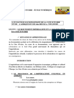3ème H1 - Le Mouvement Impérialiste Et La Colonisation en Côte Divoire PDF