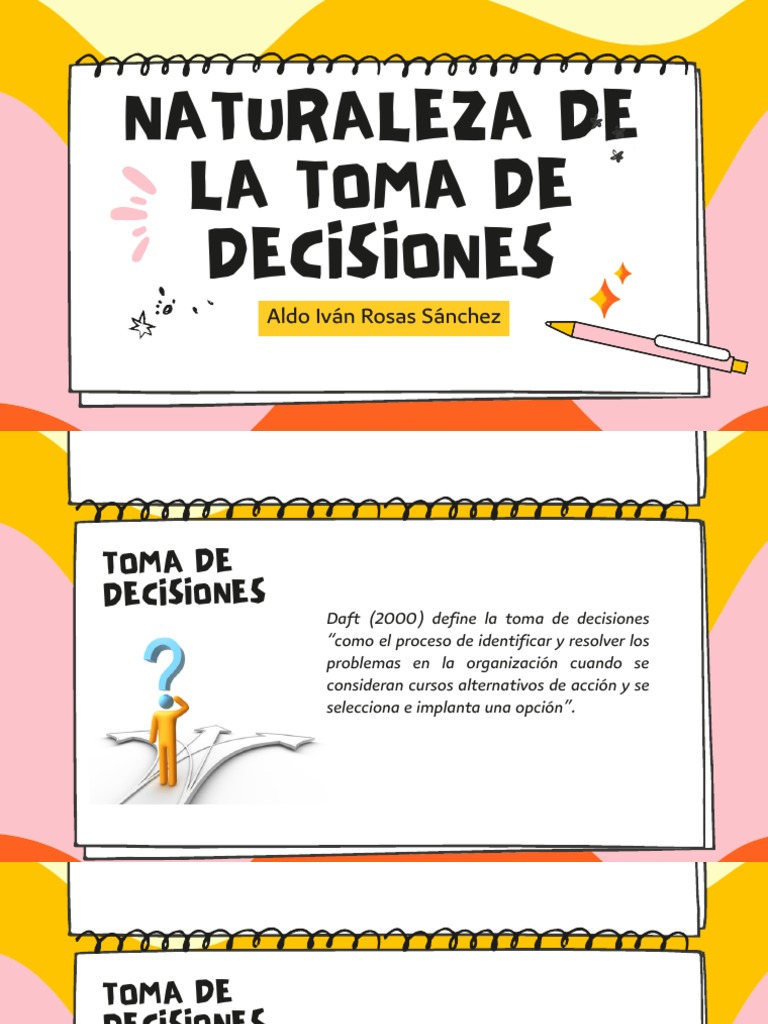 Naturaleza de la Toma de Decisiones | PDF | Crecimiento personal y ...