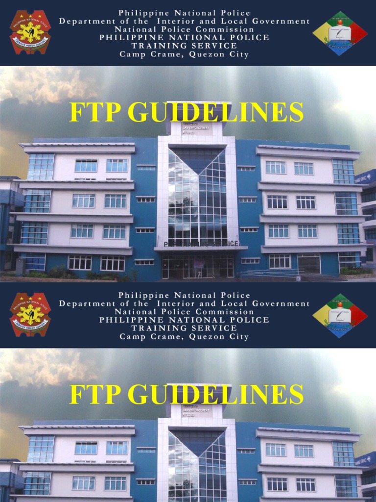 Ftp guidelines pdf police traffic