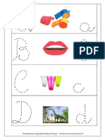 Ficha de Caligrafia A Ao D PDF