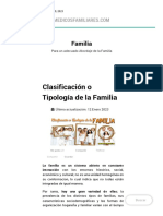 Clasificación o Tipología de La Familia - Medicos Familiares PDF