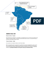 Principales puertos de América del Sur y América del Norte