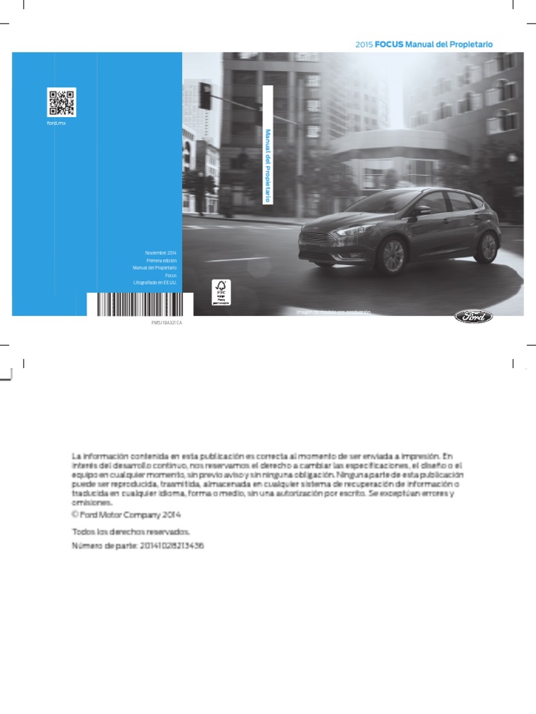 2015 FORD FOCUS OWNERS MANUAL PDF visual data 2