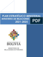 Plan Estrategico de Relaciones Exteriores Cancilleria de Bolivia
