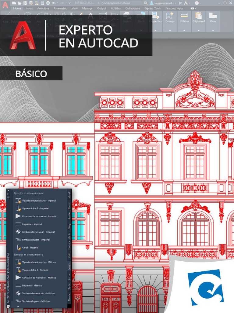 00 Autocad Bas Sesión 1 Ejemplo 3 Ma20210428 | PDF | Geometría ...