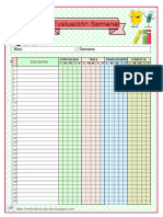 Hoja de Evaluacion Semanal. Convertido Word