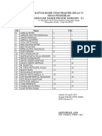 Daftar Hadir Ujian Praktek