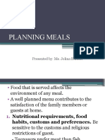 Planning Meals