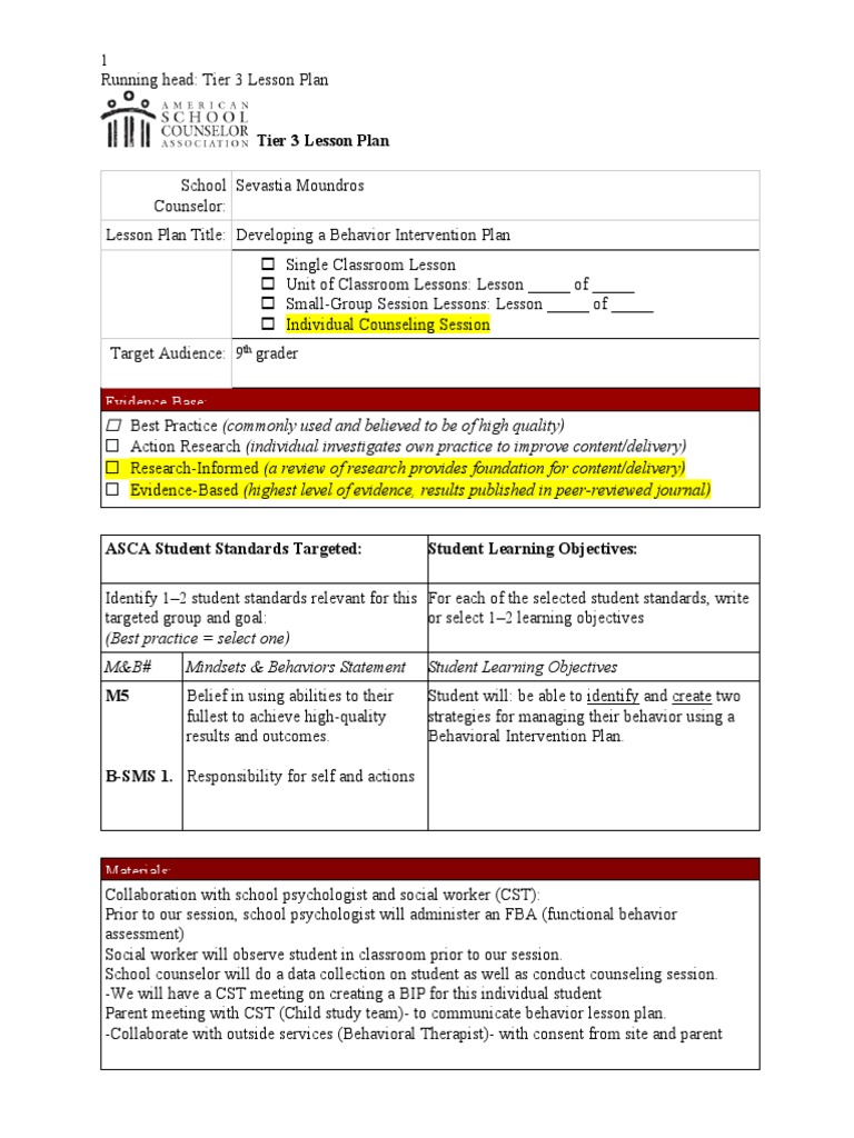 evidence-base-asca-student-standards-targeted-student-learning