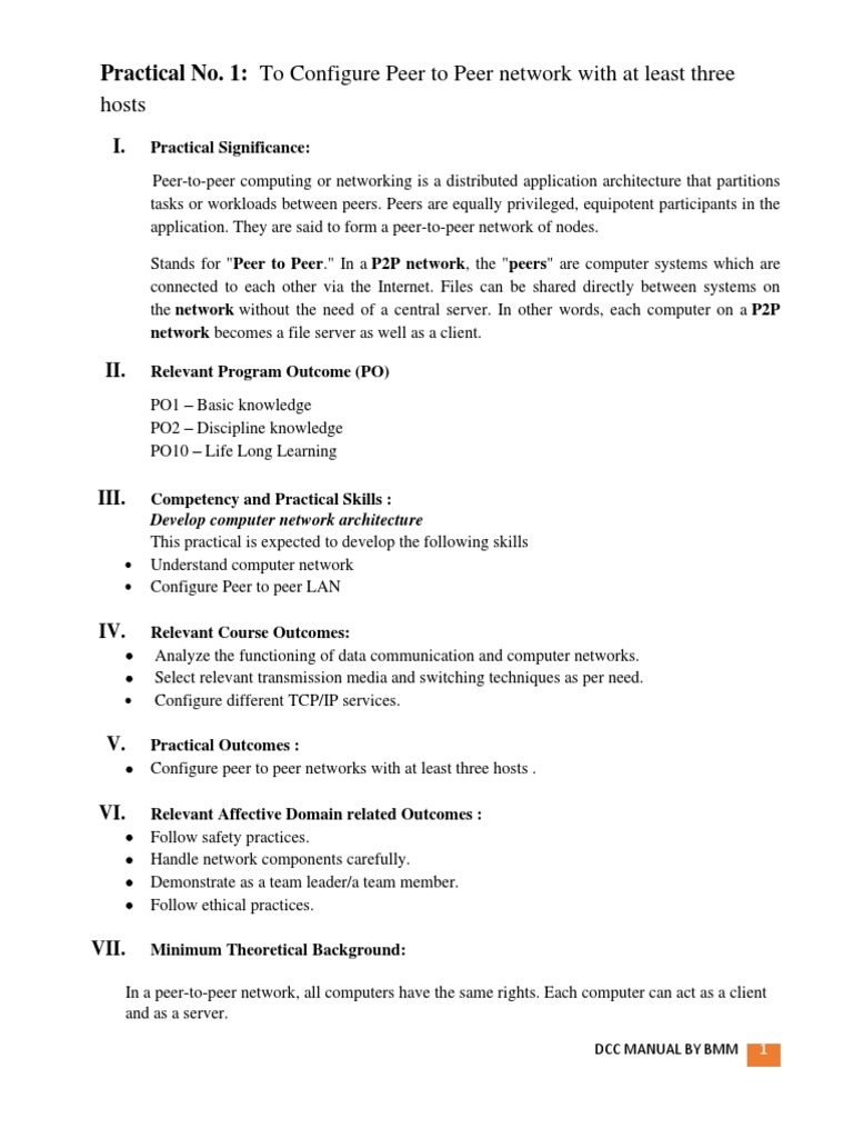 DCC Lab Manual Final Practicals PDF | PDF | Network Topology | Computer ...