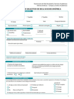 Formulario de Solicitud de Atencion Socio Economica Tec PDF