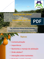 Nutrição e Fertilidade de Citros Grupex 24102018 Comp PDF