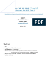Sap User Manual Ess and HR Service Request 6jun19 PDF