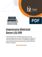 Folheto Epson LQ 590