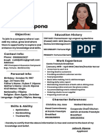 Jolina Hipona's Resume PDF