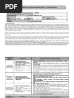 Programación Curricular Anual - Comunicación 1°