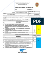 Autoevalaucion Del, Estudiante TT - 2021 PDF