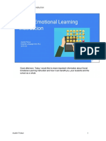 Social Emotional Learning Instruction Notes